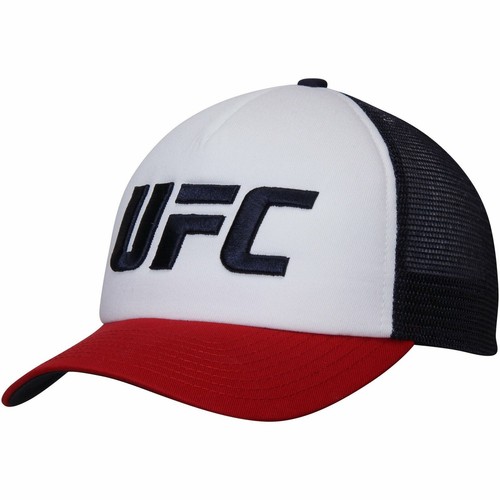 

мужская регулируемая бейсболка Reebok UFC Structure Snapback Trucker - белая | Красный | Военно-морской