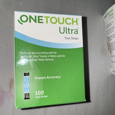 100ct One Touch  ULTRA TEST STRIPS Ex6/30/2024 1 Box only 24.99