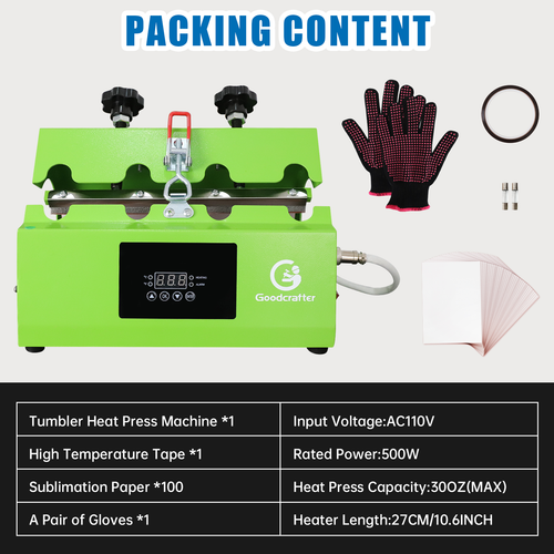 11-30 OZ Tumbler Heat Press Machine Sublimation Mug Cup Jar Heat Transfer Print