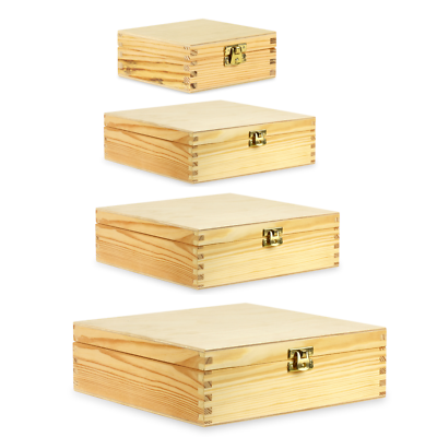 Narrow wooden storage box deals