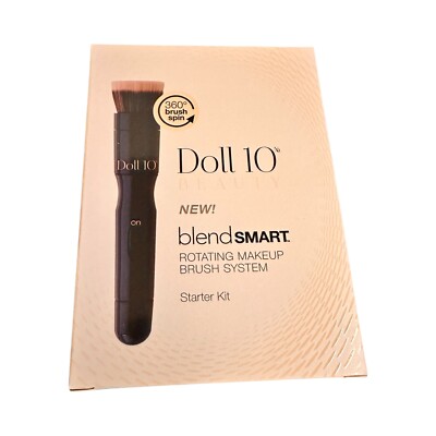 Doll 10 BlendSmart Rotating 360 Brush Foundation Makeup Starter Kit. NEW