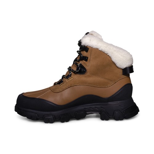 Pre-owned Ugg Adirondack Meridian Hiker Chestnut Leather Women's Boots Size Us 11/uk 9 In Brown