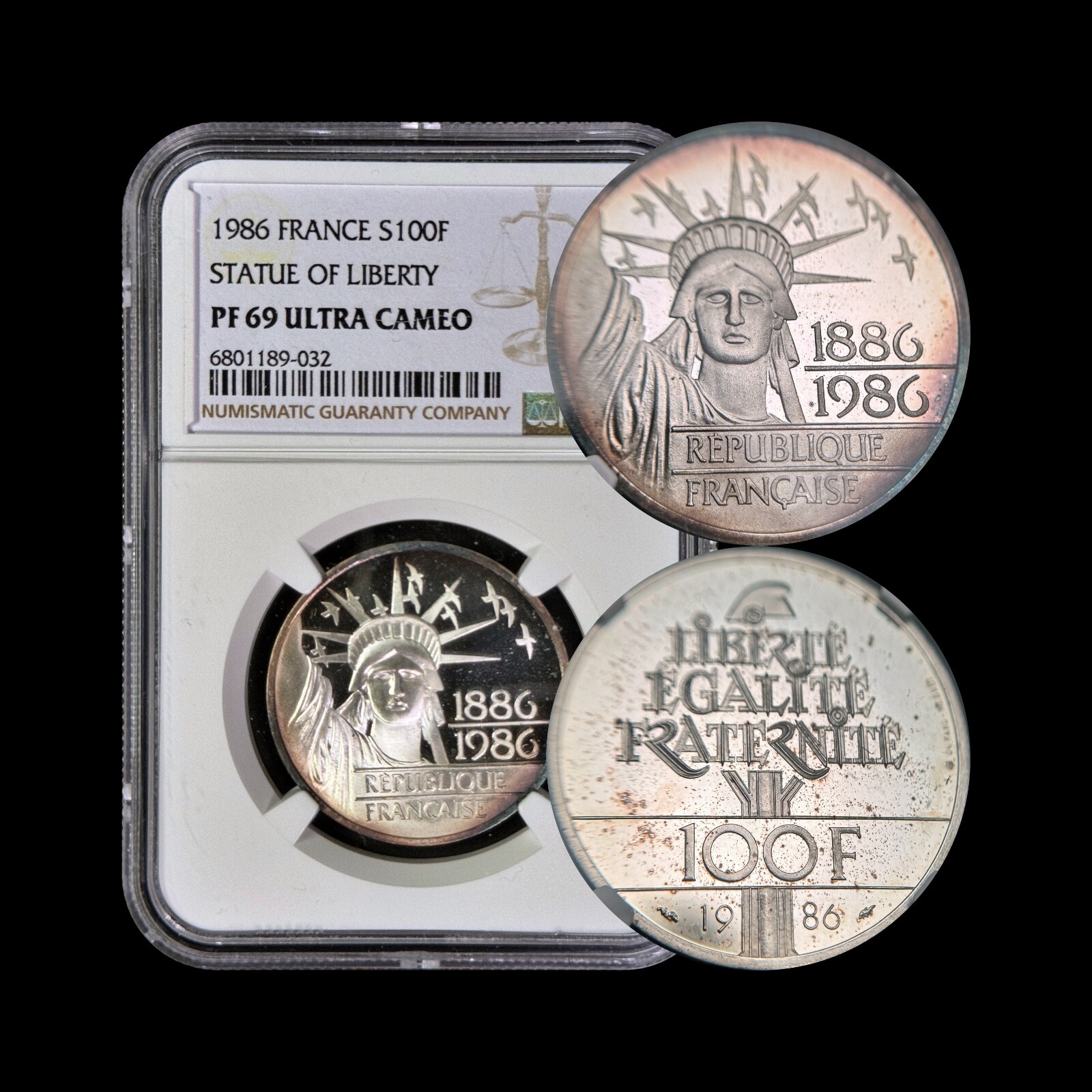 完全未使用級 1986年 PMG 64 EPQ フランス France 完全未使用級 紙幣 PMG 64 EPQ 1986年 フランス francs（未曾