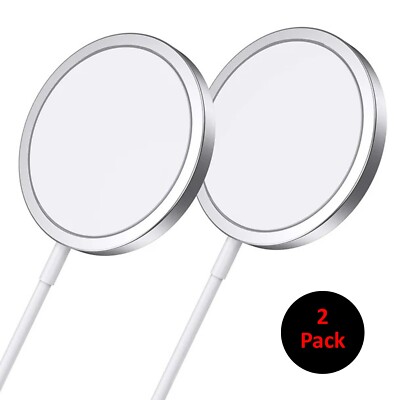 2 Pack Mag safe Wireless Charger Magnetic Fast Charger For iPhone 15 14 13 12 11