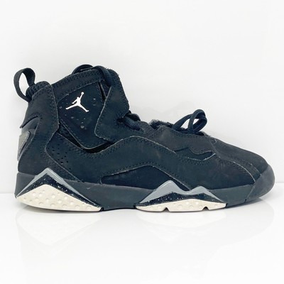 

Nike Boys Air Jordan True Flight 343796-010 Черные баскетбольные кроссовки 1Y, Черный, Air Jordan True Flight