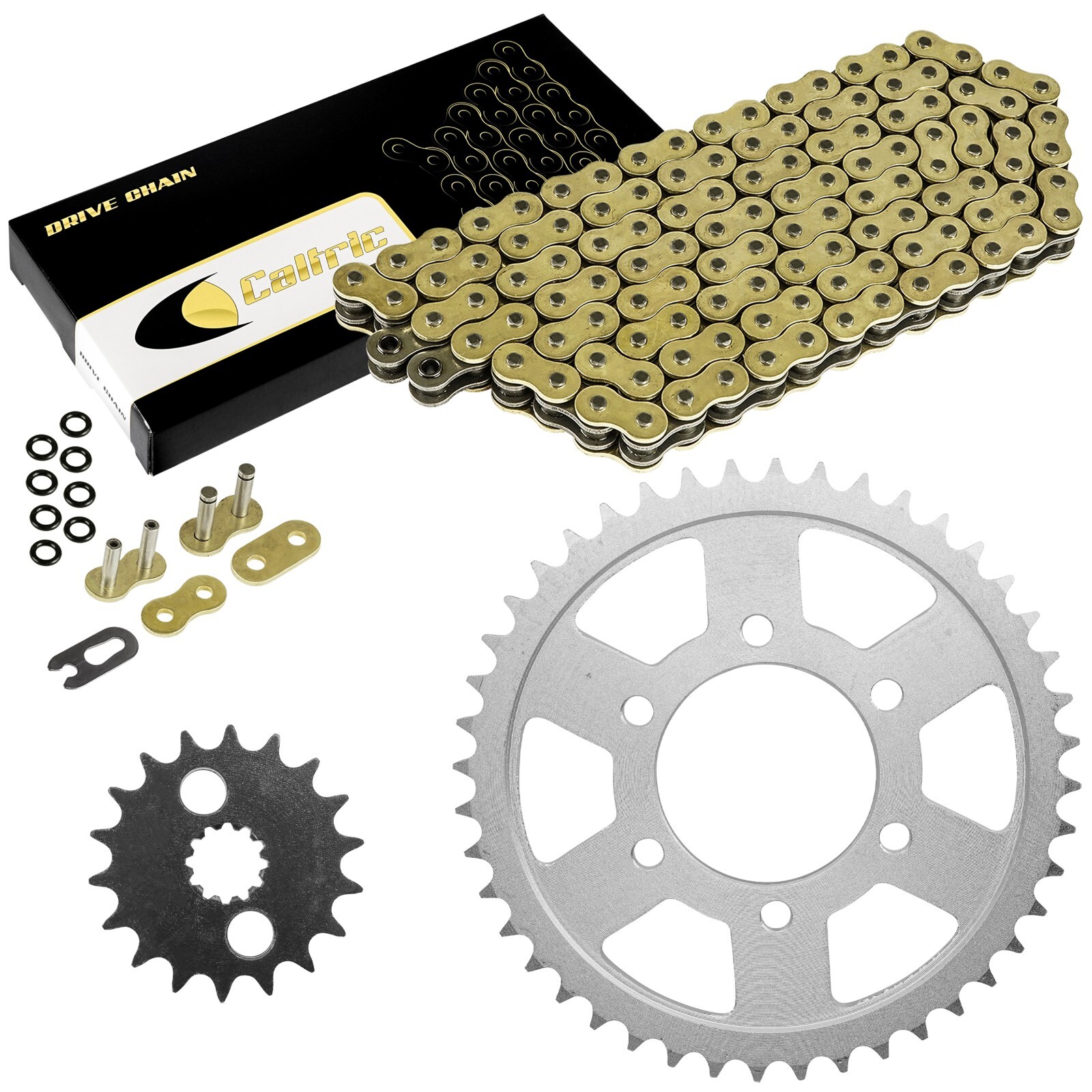 ろんどん16800 Golden O-Ring Drive Chain & Sprockets Kit for Kawasaki