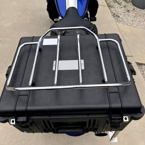 Chromed Tour Pak Pack Luggage Top Rack For Harley Touring Road King Street Glide