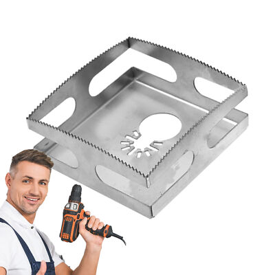 Electrical Wall Box Socket Holes Opener Saw Blade Woodworking Square Slot Cutter