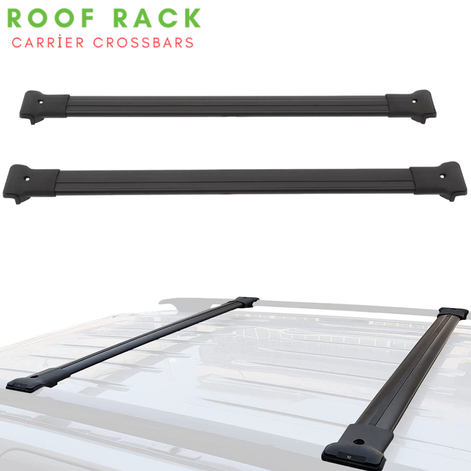 Cross Bars Black Set For Chevrolet Hhr 2005-2011