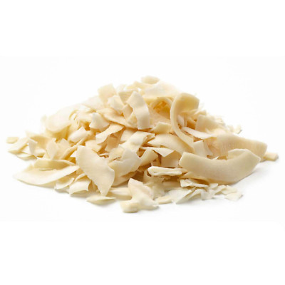 Raw Coconut Chips | Pure Natural Organic Desiccated | Unsweetened Dried Flakes
