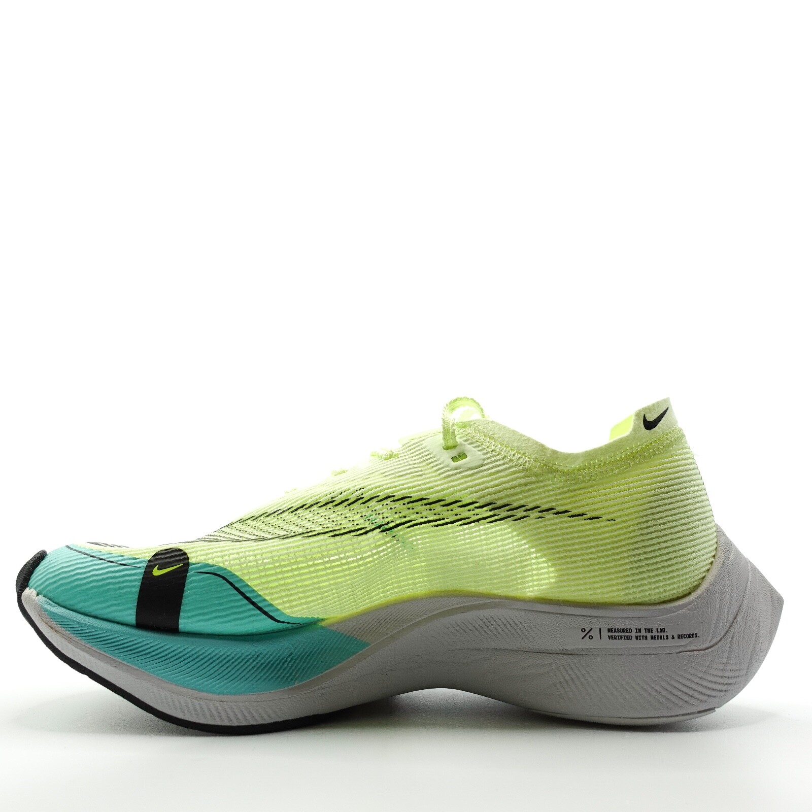 Pre-owned Nike Womens  Zoomx Vaporfly Next% 2 Volt Yellow Running Marathon Cu4123-700 Sz 7