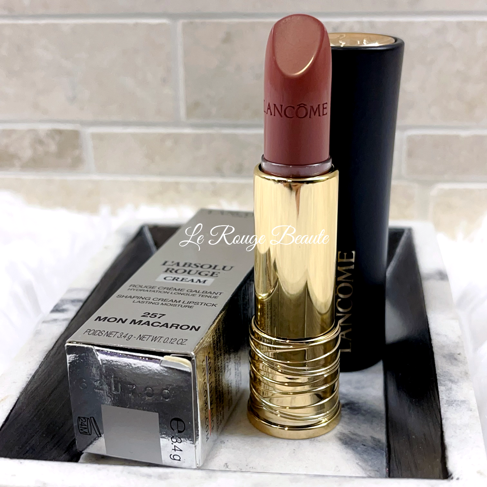 Lancome L'Absolu Rouge Cream Lipstick - 257 Mon Macaron | eBay