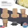 Golden State Art, 8x6x3 Black Shipping Boxes 26 Pack, Corrugated Cardboard Mailing Box for Small Business, Tab Locking Literature Mailer for Moving, Packing and Storing