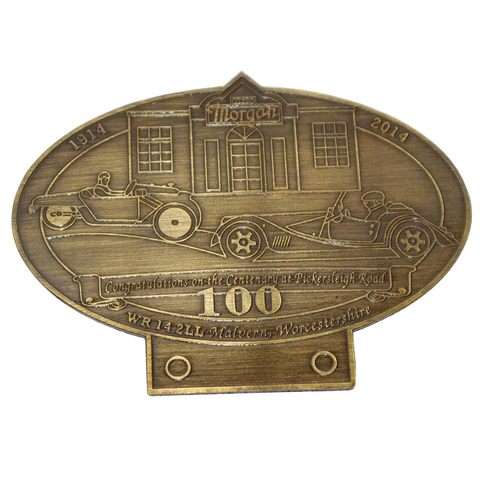 100 Years Congratulations On The Centenary At Pickersleigh Road Morgan Badge  