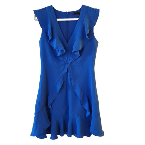 SALE!【BCBG MAXAZRIA】Pleated Ruffled Dress Amazon.com: BCBGMAXAZRIA Women's Sleeveless V Neck Pleated