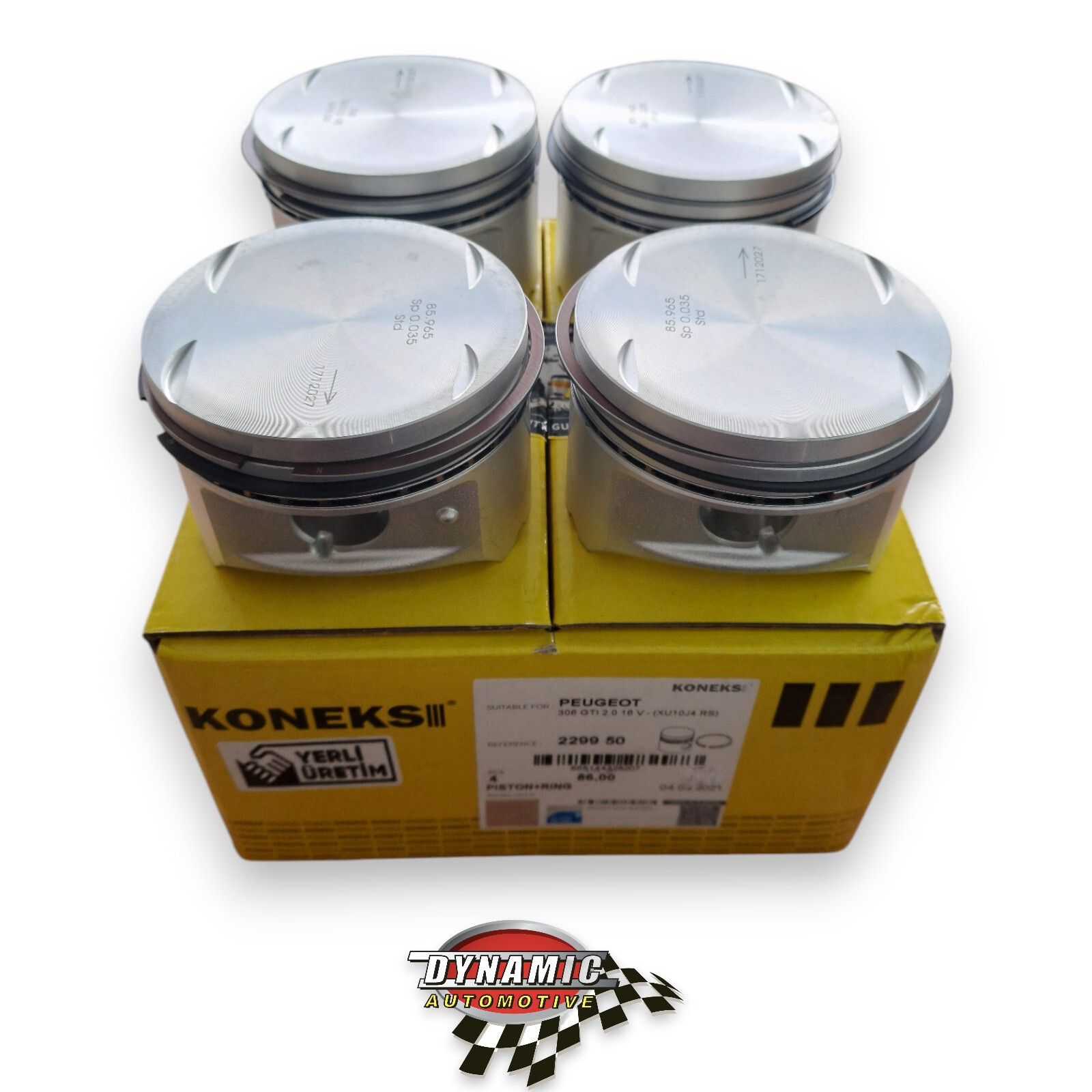 hisarin!! 4X 86.00MM PISTON FOR Citroen Peugeot 306 Xsara ZX 2.0 16v