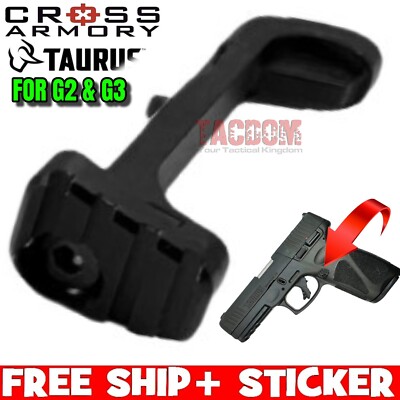 Cross Armory BLACK EXTENDED Magazine Release Catch  for TAURUS G2 G3 BILLET ALUM