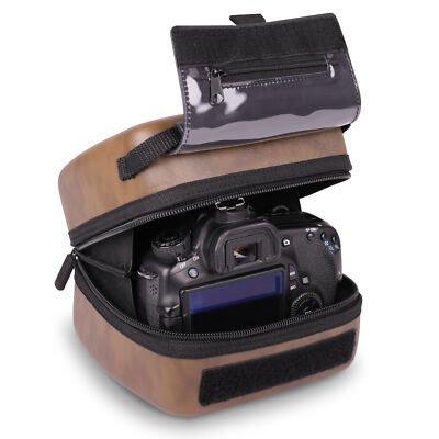Quick Access DSLR Hard Shell Camera Case w/ Accessory Storage & Padded Interior
