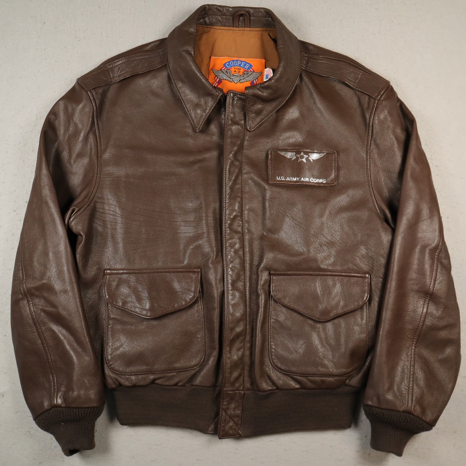 【山羊革】type G-1 cooper goatskin Cooper Goatskin G-1 Jacket w/ Removable Collar - US Wings