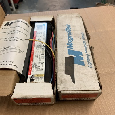(2) NEW MagneTek BALLASTS 443-L-SLH-TC-P RAPID START for 2 F40w 277v T12