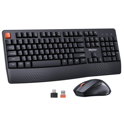 MEETION Wireless Keyboard and Mouse Computer Keyboard Mouse 3 DPI Adjustable ...
