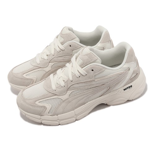 

Puma Teveris Nitro Ivory Grey Suede Мужская повседневная обувь унисекс Lifestyle 388774-06, Цвет слоновой кости, Teveris Nitro