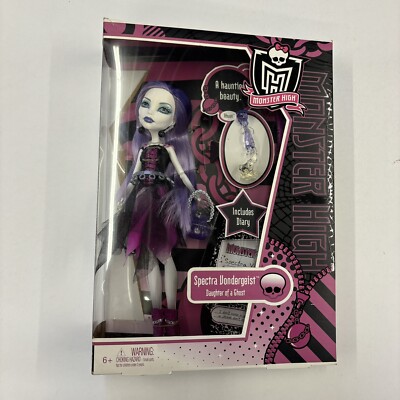 2011 Mattel Spectra Vondergeist Daughter of a Ghost Monster High Doll V7962 NIB
