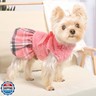 Dog Sweater Dog Winter Clothes for Small Dogs Boy Girl Fall Puppy Dress Warm Fleece Chihuahua Yorkie Teacup Doggy Sweaters Dresses Doggie Sweater for Small Dogs Girl Cat Sweaters, Plaid Pink, XXS