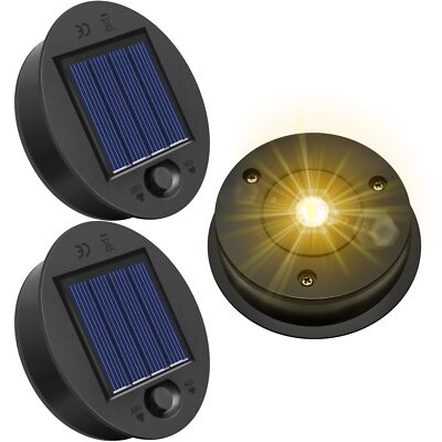 2 Pack Replacement Solar Light Parts Solar Light Replacement Top for Outdoor ...