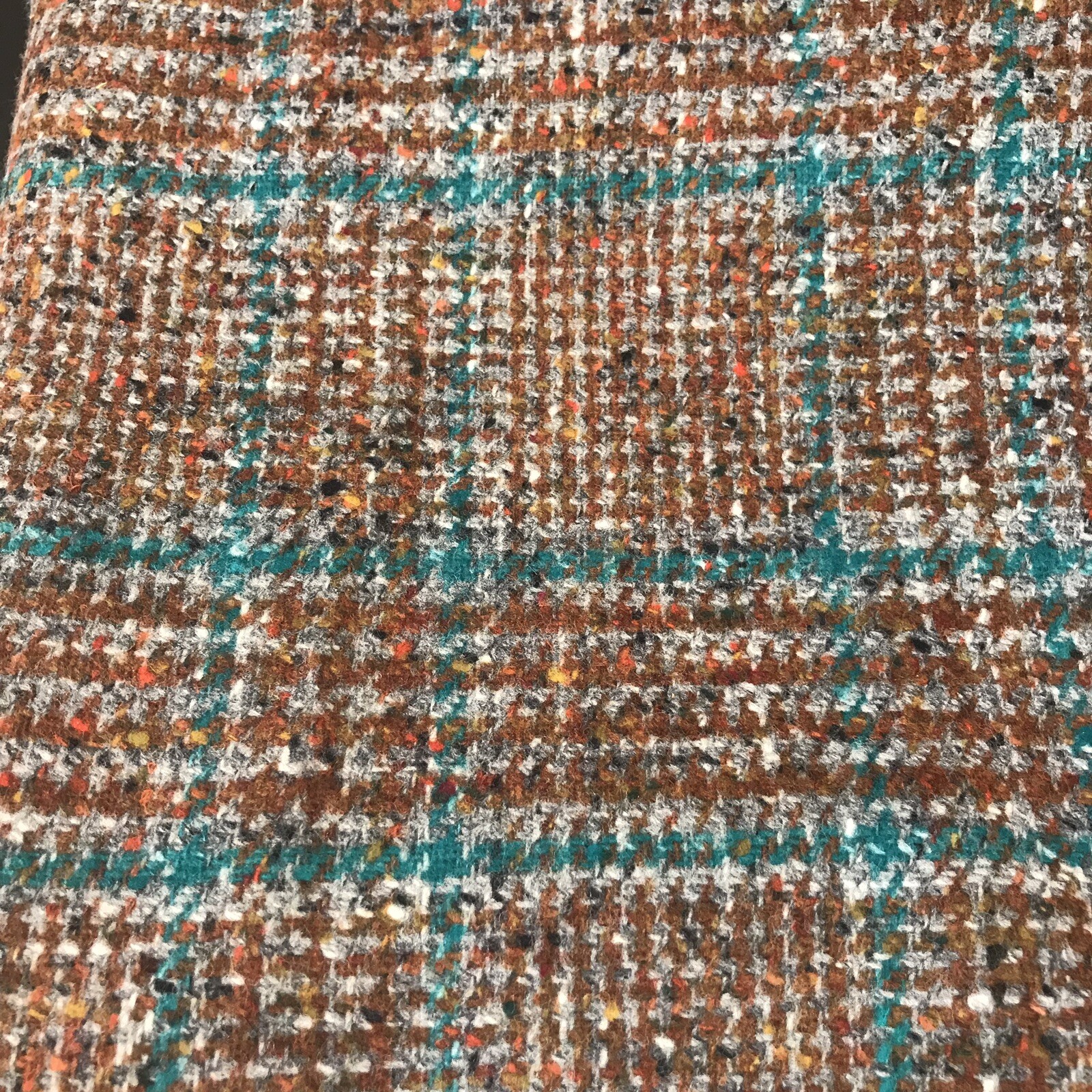 Vintage Wool tweed fabric 2 yard + 28