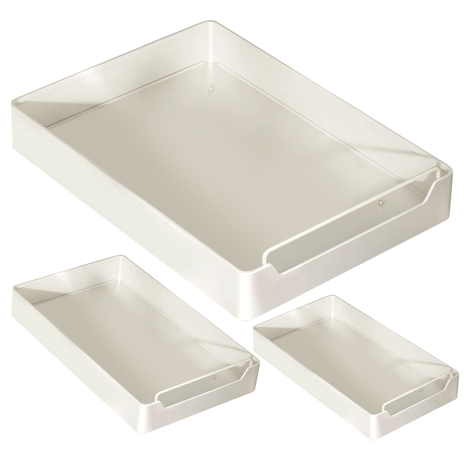 Kitchen Slide Out Cabinet Shelf Pull Out Carbon Steel Drawer Storage White