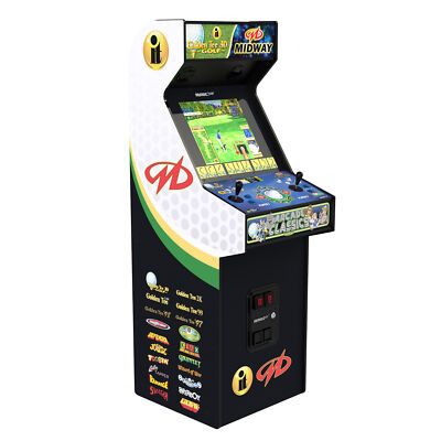 GOLDEN TEE ARCADE MACHINE ARCADE 1UP GOLDENTEEGOLF RAMPAGE GAUNTLET ~ 20 GAMES!~