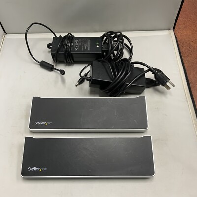 Lot of 2 Startech.com DK30CH2DPPD USB-C Docking Stations with Power Supplies