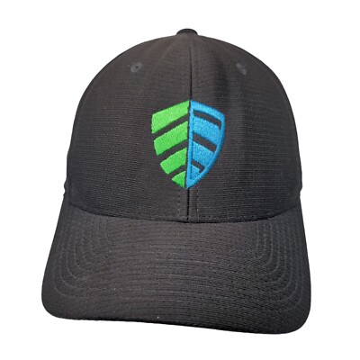 Ecoshield Fitted Hat Black One Size Flexfit Vented Holes 6 Panel Yupoong