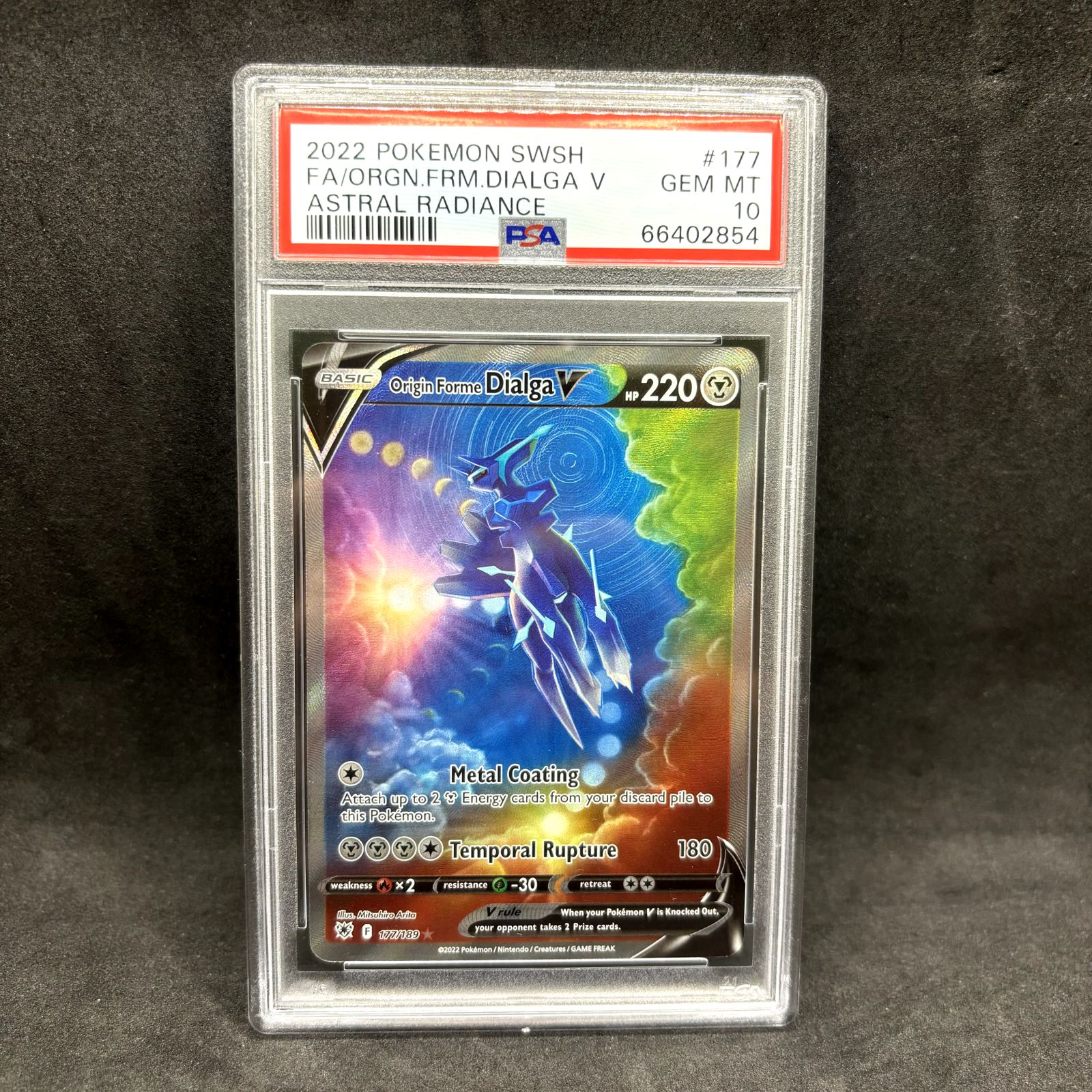 PSA 10 - Origin Forme Dialga V 177/189 Alternate Art