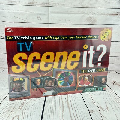 Scene It TV Edition DVD Board Game Screen Life 2005 Trivia Party Game New