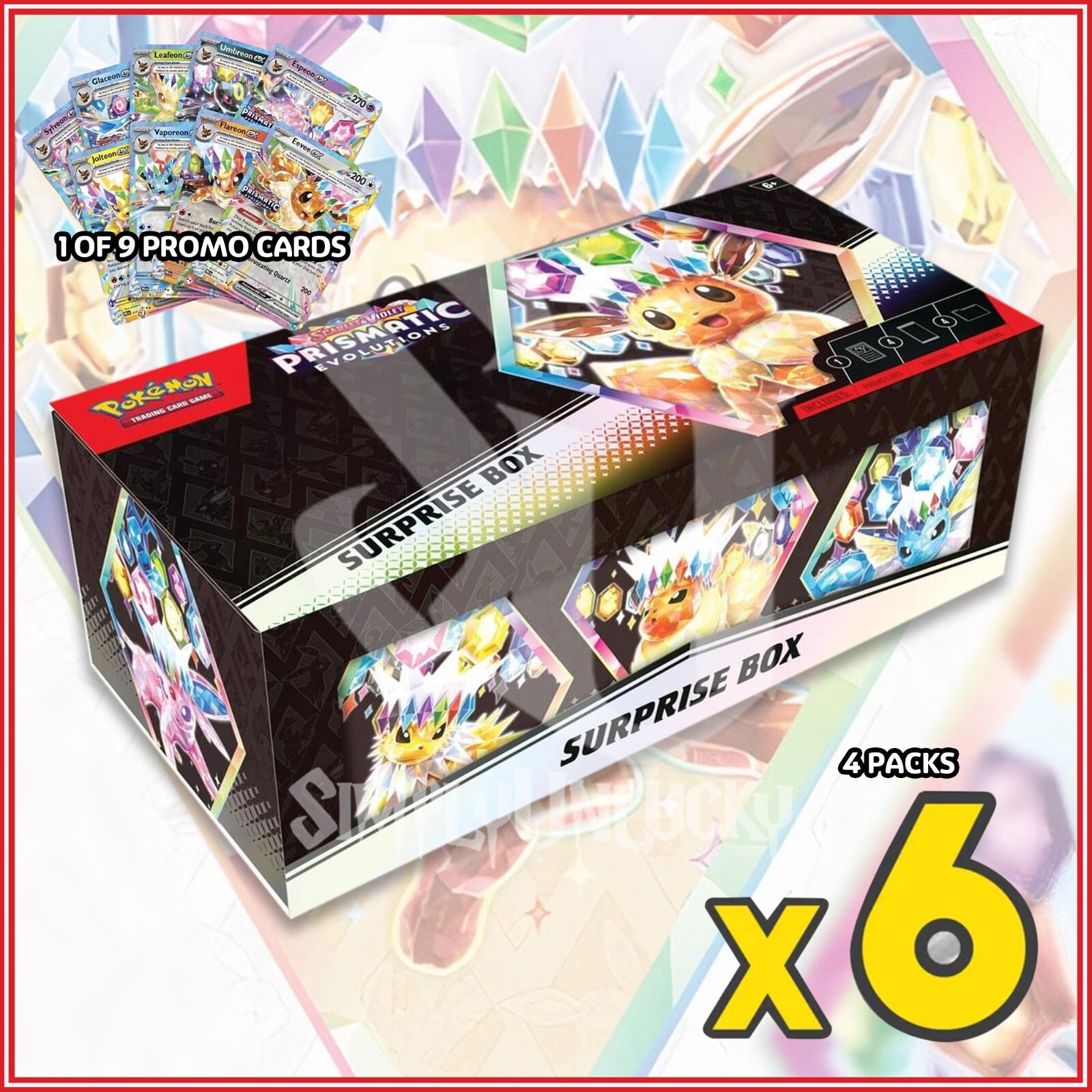 Pokemon TCG: Prismatic Evolutions Surprise Box Case | 24