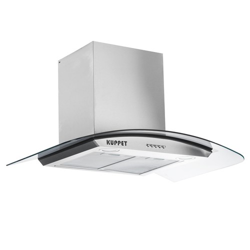 ::30" Stainless Steel Glass Wall Mount Kitchen Vent Range Hood w/LED Touch Control