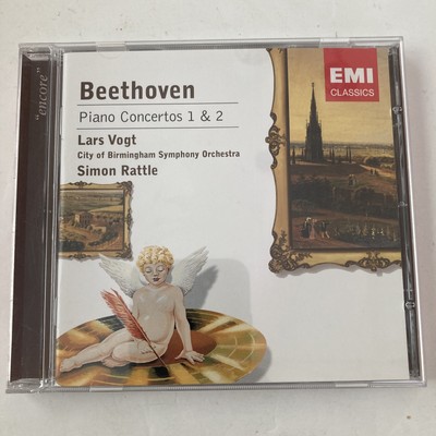 Beethoven Piano Concertos 1 & 2 Birmingham Lars Vogt, Simon Rattle CD EMI