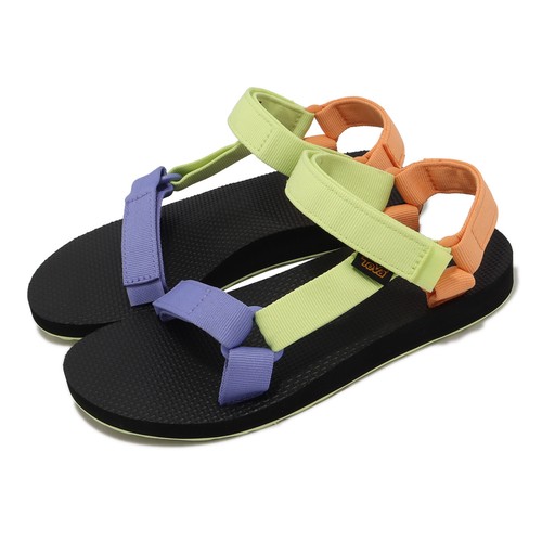 

Teva W оригинальные универсальные черные многоцветные женские сандалии с ремешком 1003987-WDM, Черный, W Original Universal