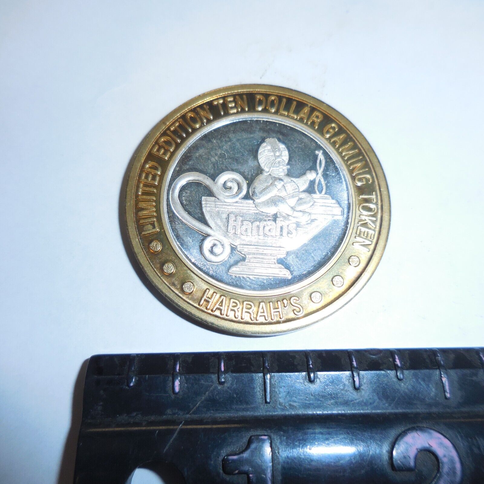 LIMITED EDITION Ten Dollar Gaming Token Harrah's Casino .999 LIMITED EDITION Ten Dollar Gaming Token Harrah's Casino .999
