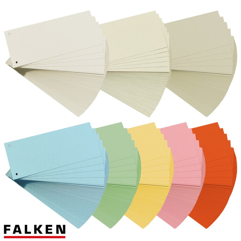 Falken Trennstreifen Aktenfahnen Trennlaschen TrennblÃ¤Tter Karton 240x105 Mm