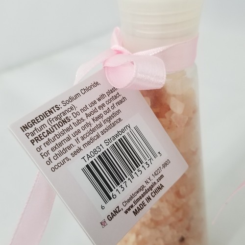GANZ Body Luscious Calming Bath Crystals 6 oz Strawberry Scented Lot of 2