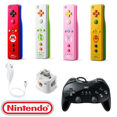Nintendo Wii Remote Motion Plus Original Controller Nunchuk Mario & Luigi