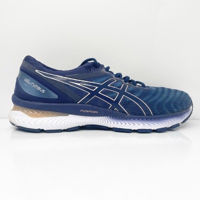 

Asics Womens GEL Nimbus 22 1012A586 Синие кроссовки для бега Размер 9 W, Синий, GEL Nimbus 22