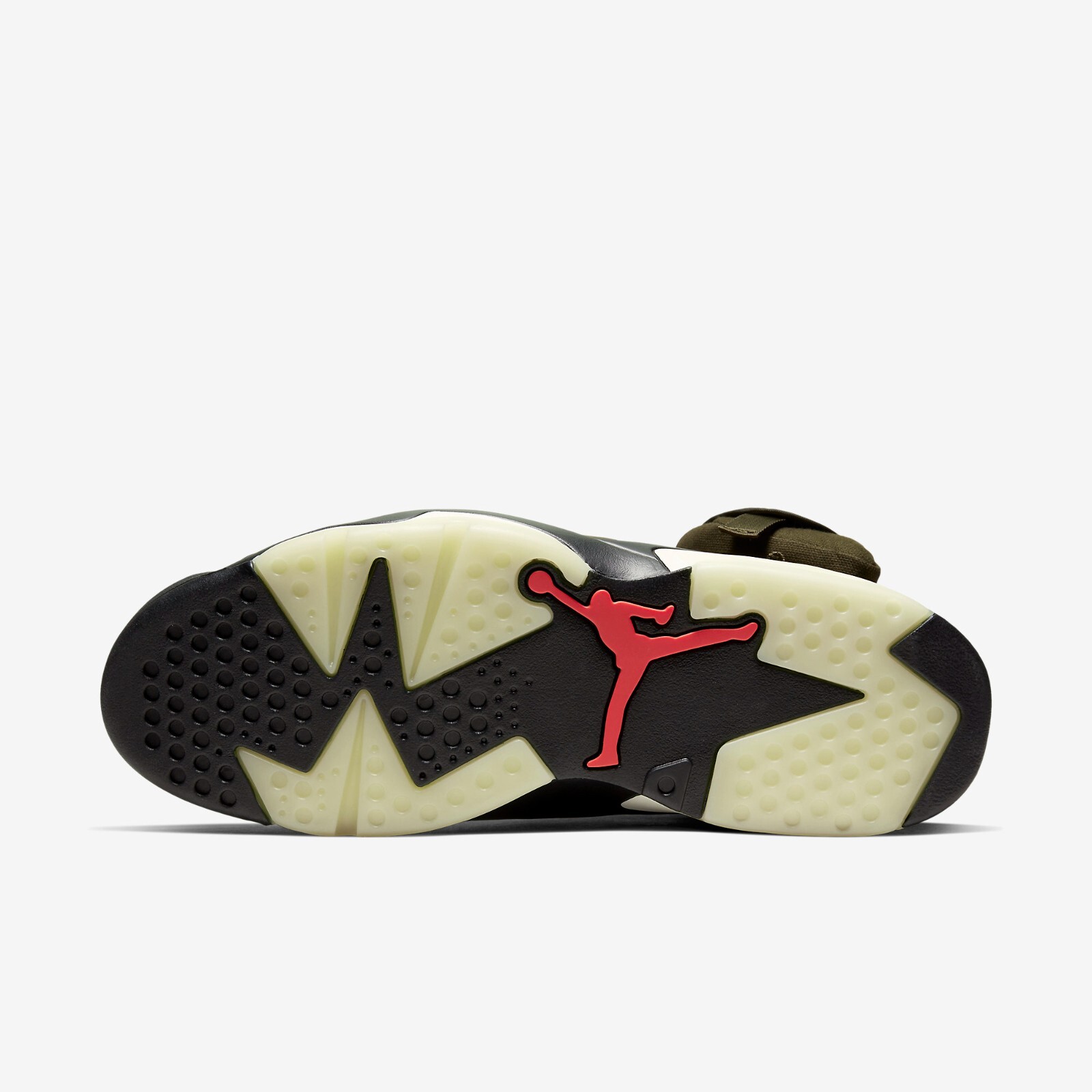 

Мужские кроссовки Jordan 6 x Travis Scott Retro Olive CN1084-200, Medium olive/black-sail-university red, Air Jordan 6
