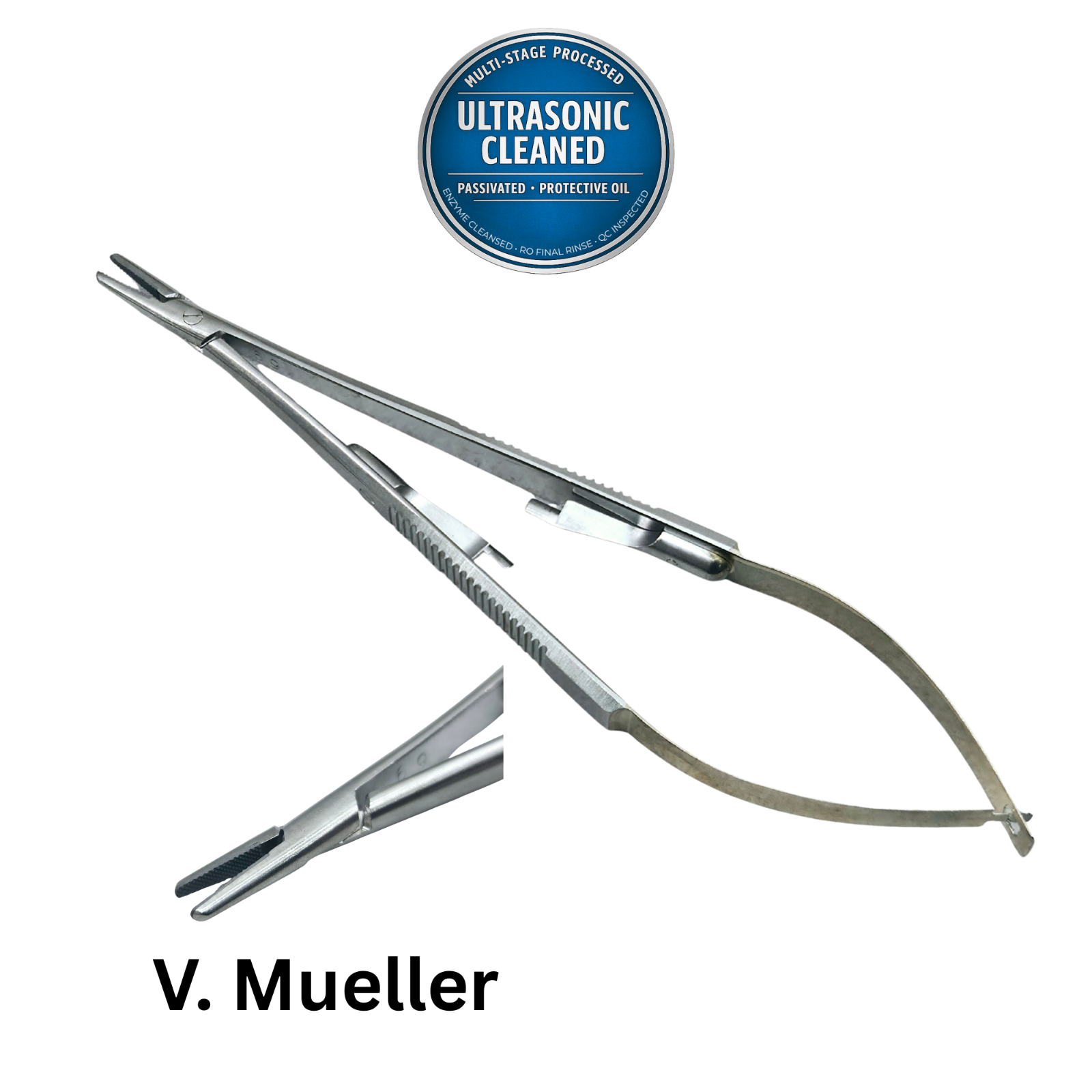 V. Mueller OP7399 Castroviejo STR Needle Holder 5.5