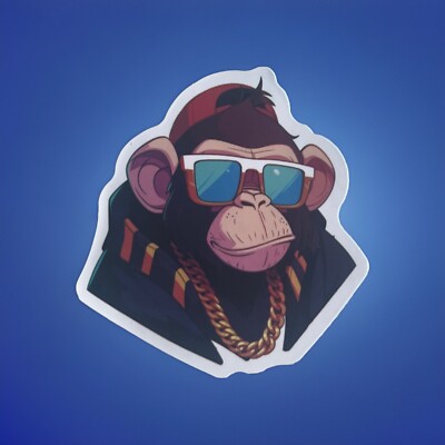 Cool Monkey Sticker