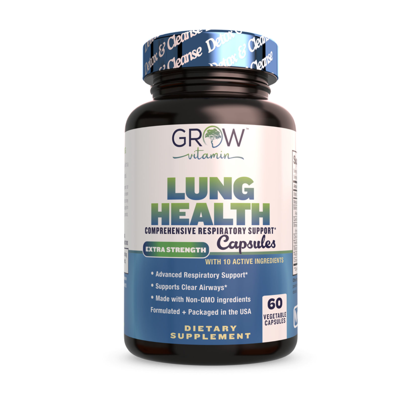 Quit Smoking Aid - Lung Cleanse & Detox Pills - Made in USA - Helps to Clear Lun