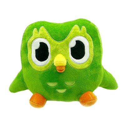 Green Duolingo Owl Plush Toy Duo Plushie Of Duo The Owl Cartoon Anime Owl Doll